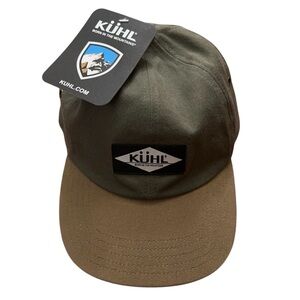 Kuhl Throwback Hat Cap One Size OS Leather Adjustable Strap Back 6-Panel NEW